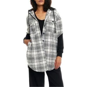 NWT! LBLC the Label Top Textured Shacket size M